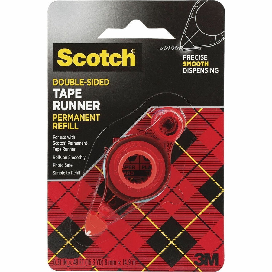 Scotch Double-Sided Tape Runner Refill, Clear, Refillable, MMM6055R