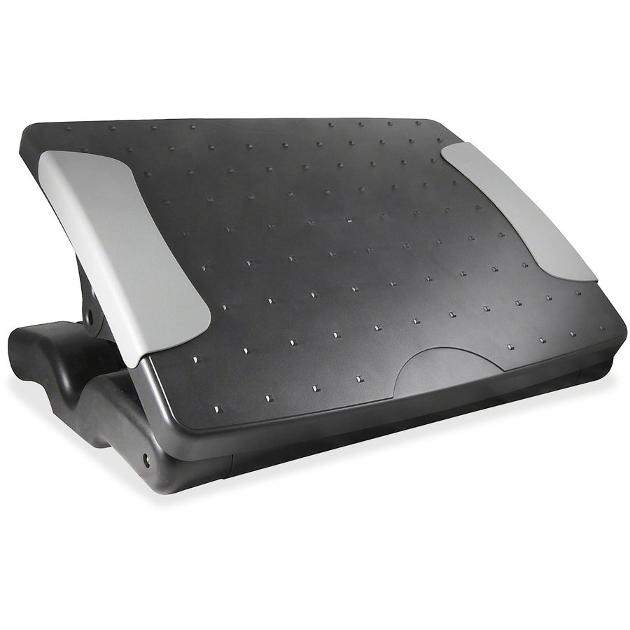 Kantek Height Adjustable Footrest, Professional, 18" x 5", Black, Ergonomic, KTKFR600
