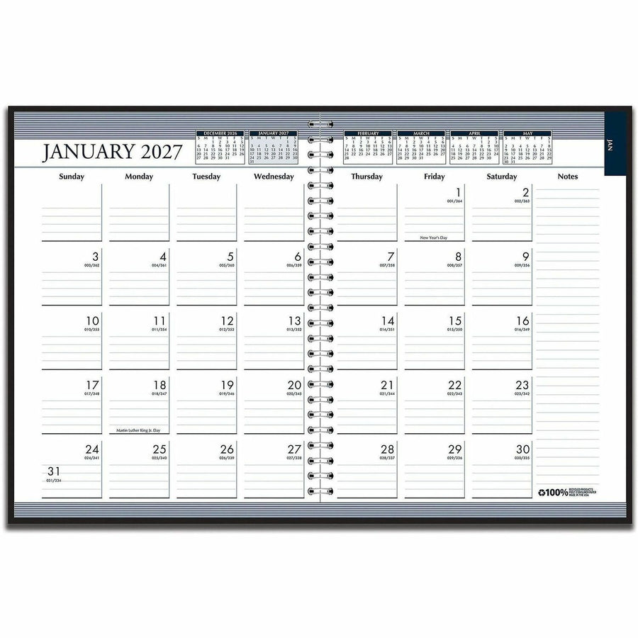 House of Doolittle Tabbed Wirebound Weekly/Monthly Planner, 6EA/PK 5PK/CT — view 1