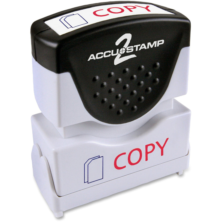 COSCO 2-Color Shutter Stamp, Ergonomic Handle, COS035532