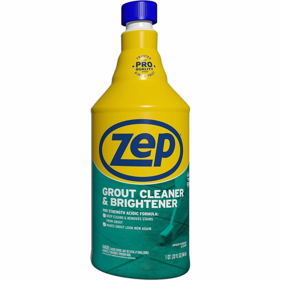 Zep Commercial Grout Cleaner and Brightener, Yellow, ZPEZU104632