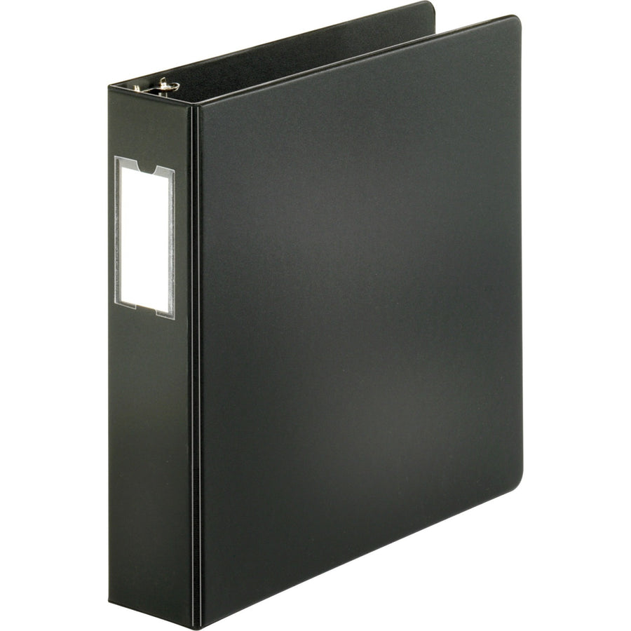 Business Source Slanted D-ring Binders, Black, 6EA/CT — view 1