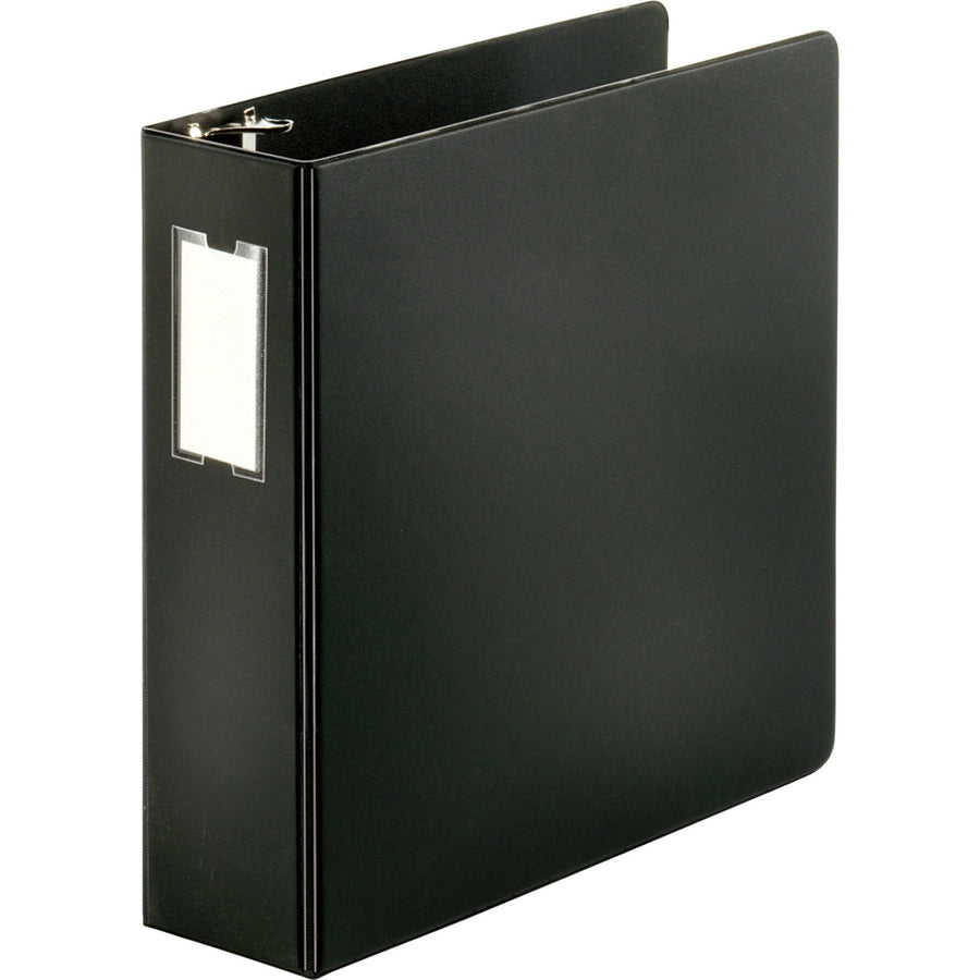 Business Source Slanted D-ring Binders, Black, 6EA/CT — view 1