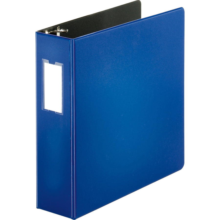 Business Source Slanted D-ring Binders, Blue, 6EA/CT — view 1