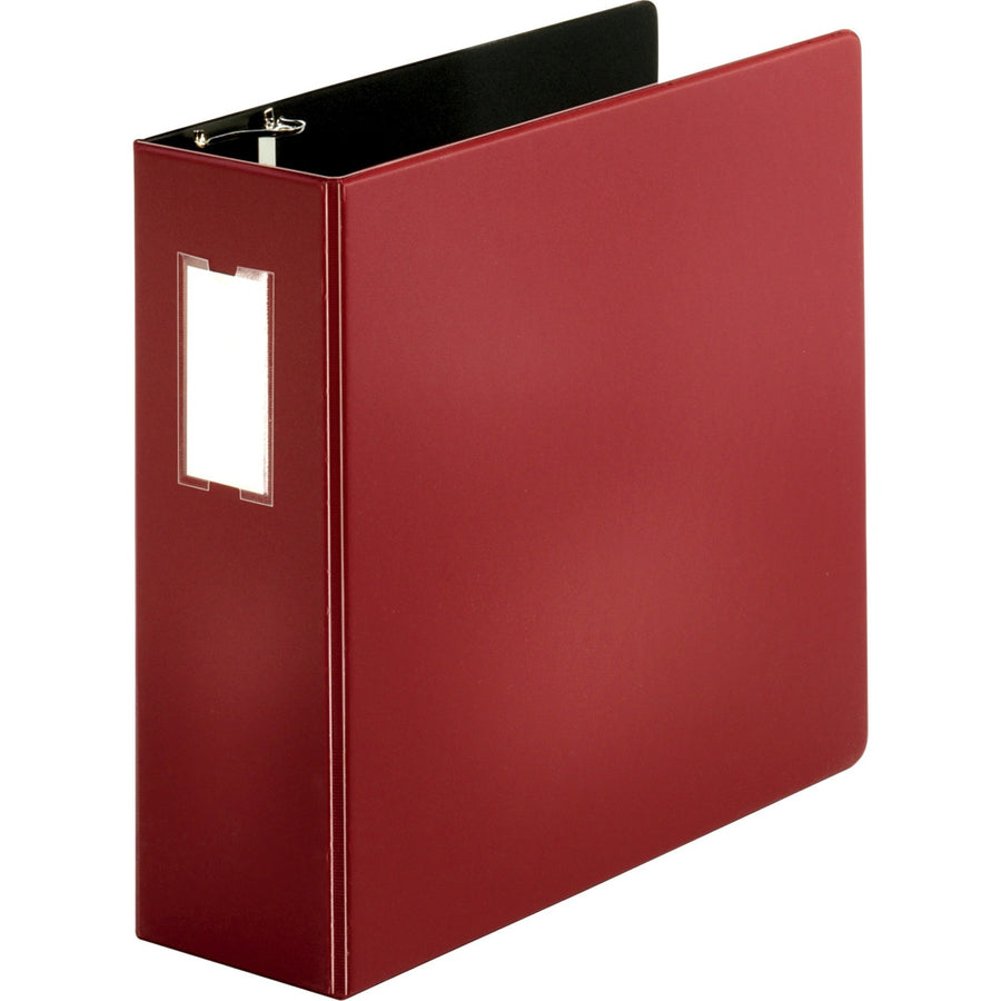 Business Source Slanted D-ring Binders, Burgundy, 6EA/CT — view 1