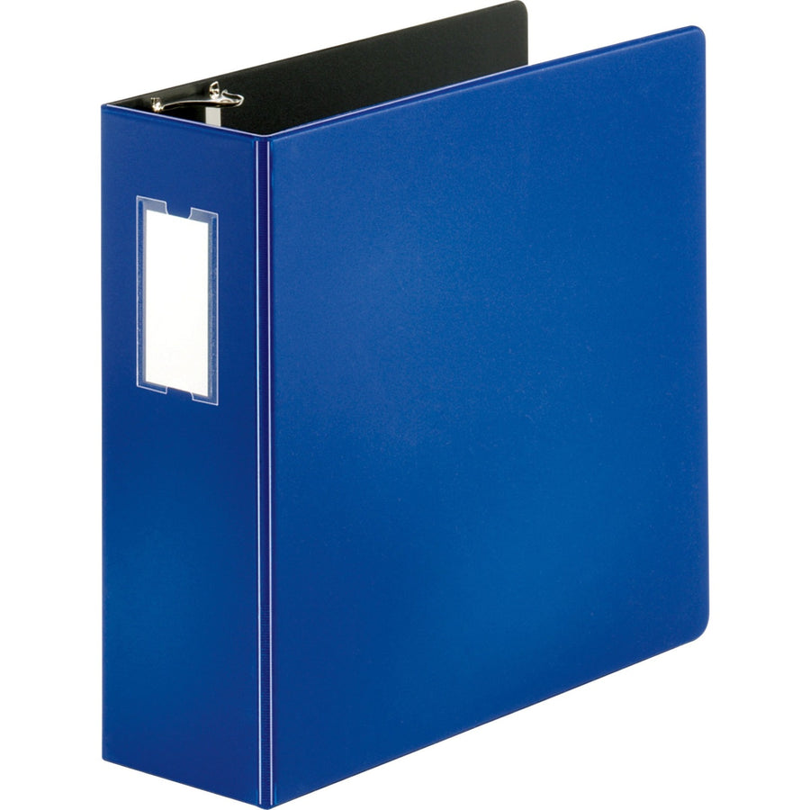 Business Source Slanted D-ring Binders, Blue, 6EA/CT — view 1