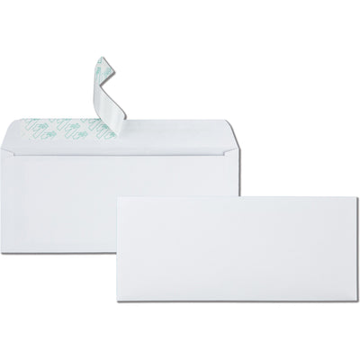Quality Park No. 10 Business Envelopes with Redi-Strip Self-Seal Closure, White, 500 / Box, QUA69022