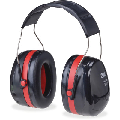 3M Peltor Optime 105 Twin Cup Earmuffs, Red, MMMH10A