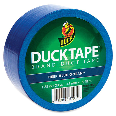 Duck Brand Brand Color Duct Tape, Duck Tape, Blue, 1.88", 20 yd, 1 Roll, DUC1304959RL