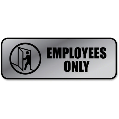 Cosco Employees Only Sign, Black, COS098206