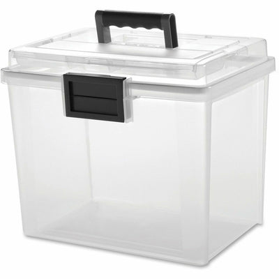 IRIS Weather Tight Portable File Box, Gray, 4EA/CT — view 1