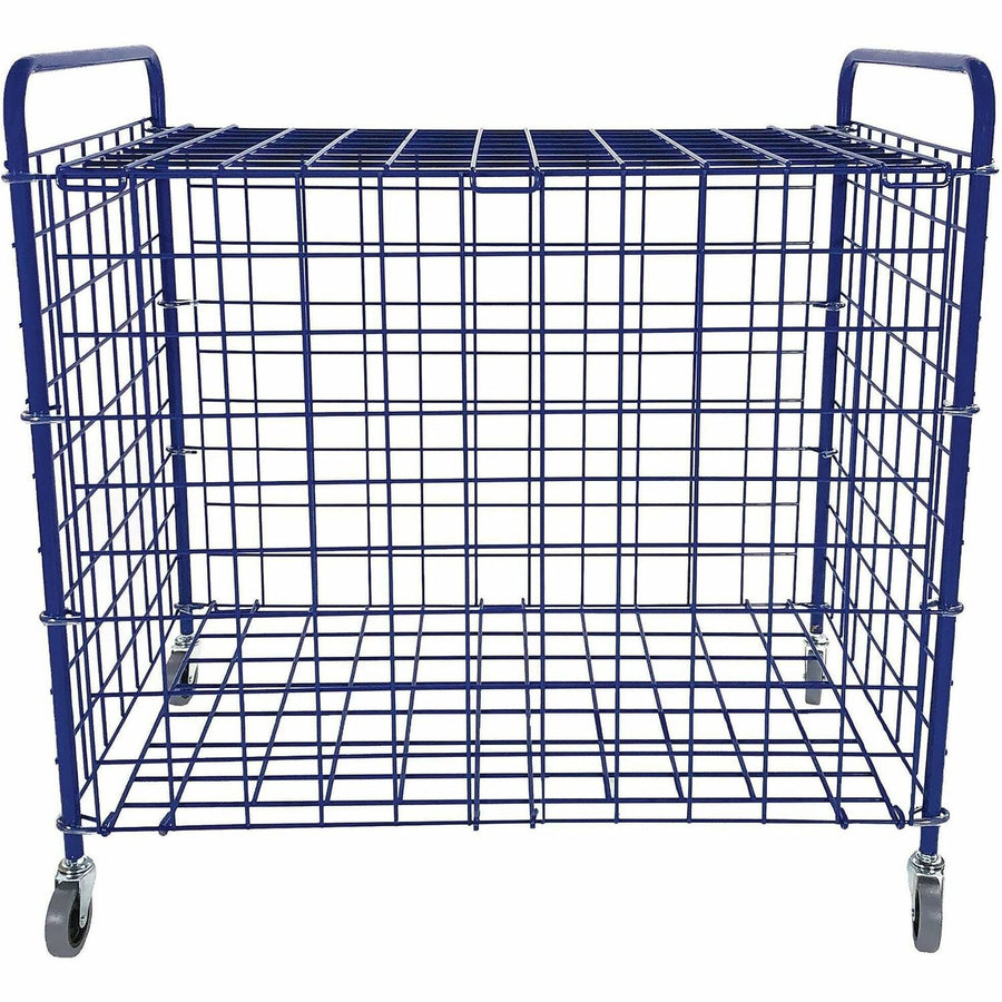 Champion Sports Full Size Lockable Ball Locker, 24" x 36", Blue, Steel, CSILFX