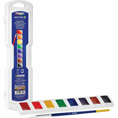 Prang Half Pan Watercolor Set, Refillable, 8 / Set, DIX08000