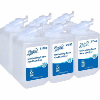 Kimberly-Clark Scott Hand Sanitizer Foam Refill, Clear, 6 / Carton, KCC91560