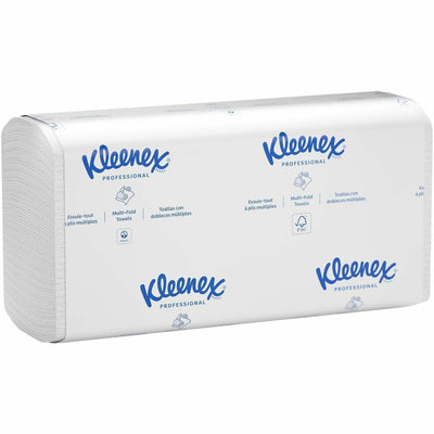 Kimberly-Clark Kleenex Scottfold Multifold Paper Towels with Fast-Drying Absorbency Pockets, White, 25 / Carton, KCC13254