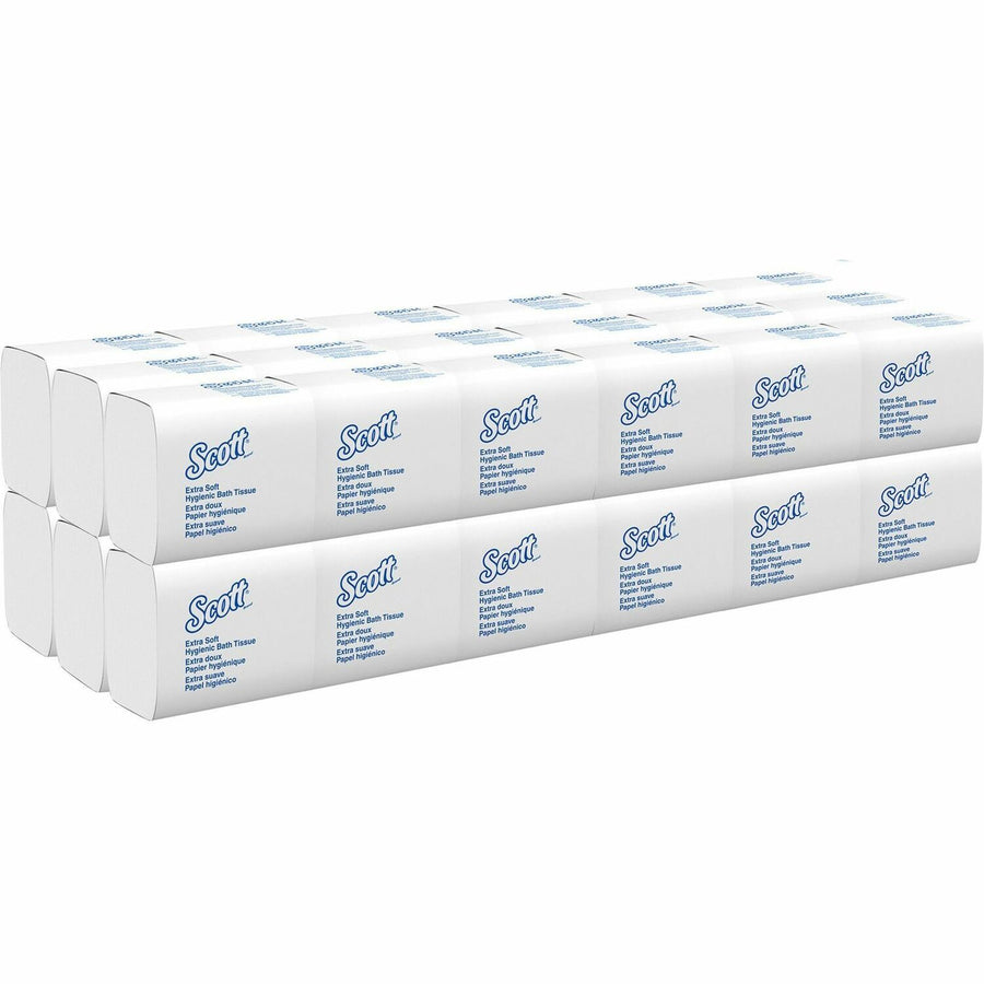 Scott Hygienic High-Capacity Folded Tissue, White, Fiber, 36 / Carton, KCC48280
