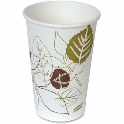 Georgia Pacific . Dixie Pathways Paper Hot Cups by GP Pro, Green, 50 / Pack, DXE2346PATH
