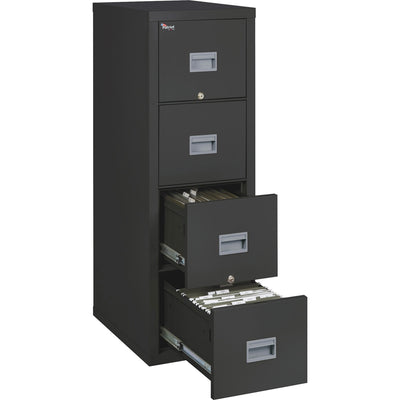 FireKing Security Patriot Series 4-Drawer Vertical Files, Black, FIR4P1825CBL