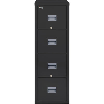 FireKing Security Patriot Series 4-Drawer Vertical Fire Files, Black, FIR4P1831CBL