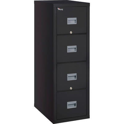 FireKing Security Patriot Series 4-Drawer Vertical Fire Files, Black, FIR4P2131CBL