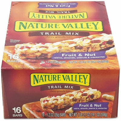 General Mills NATURE VALLEY Chewy Trail Mix Bars, 16 / Box, GNMSN1512