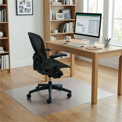 Lorell Nonstudded Chairmat, Clear, LLR82825