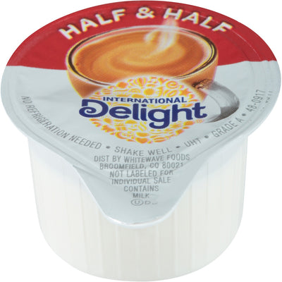 International Delight Half & Half Creamer Singles, 180 / Carton, ITD102042