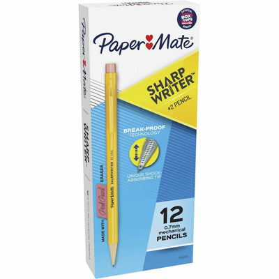 Newell Paper Mate Sharpwriter Mechanical Pencil, 0.7 mm, #2, 1 Dozen, PAP3030131C
