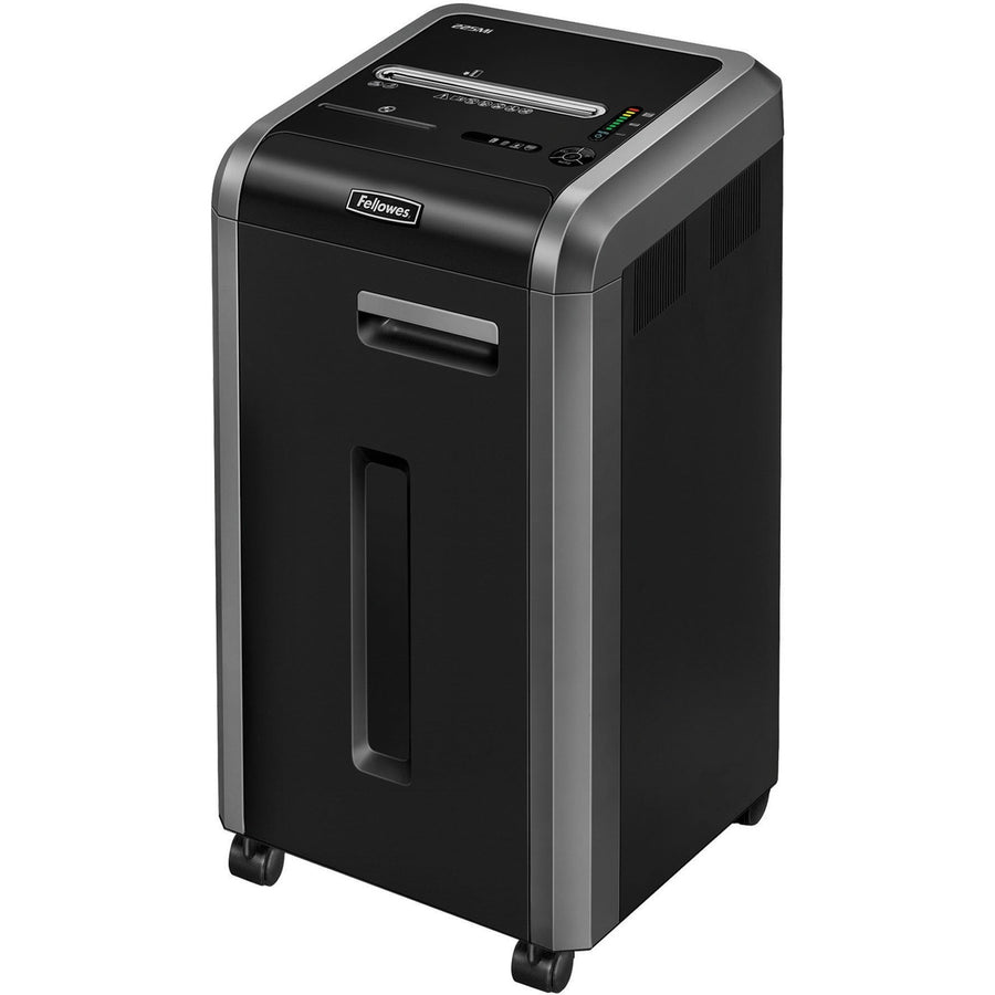 Fellowes Microshred 225Mi 100% Jam-Proof Micro-Cut Shredder, 17.8" x 31", Dark Silver, Energy Saving System, FEL4620001