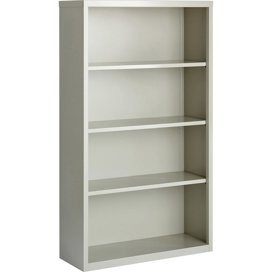 Lorell Fortress Series Bookcase, 34.5" x 60", Light Gray, Steel, LLR41286