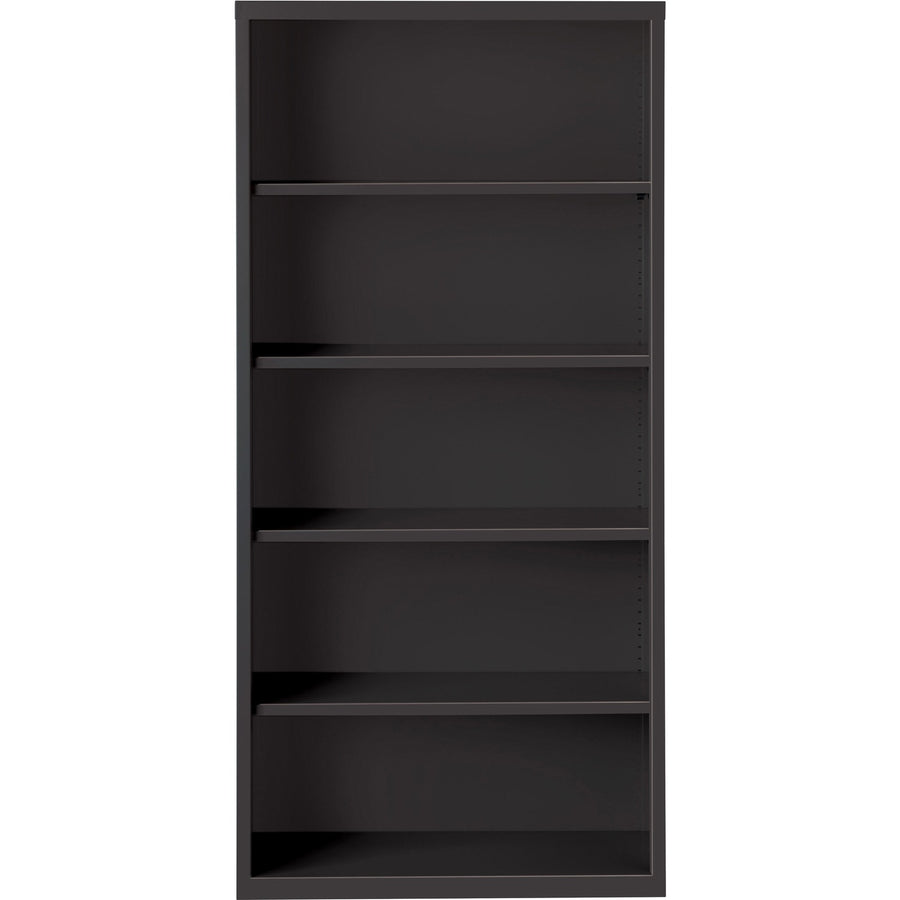Lorell Fortress Series Bookcase, 34.5" x 72", Black, Steel, LLR41291
