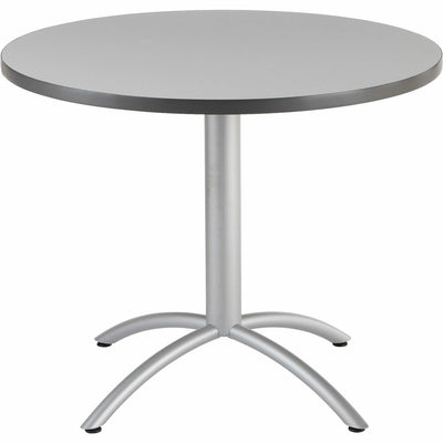 Iceberg CafeWorks 36" Round Cafe Table, Gray, ICE65621
