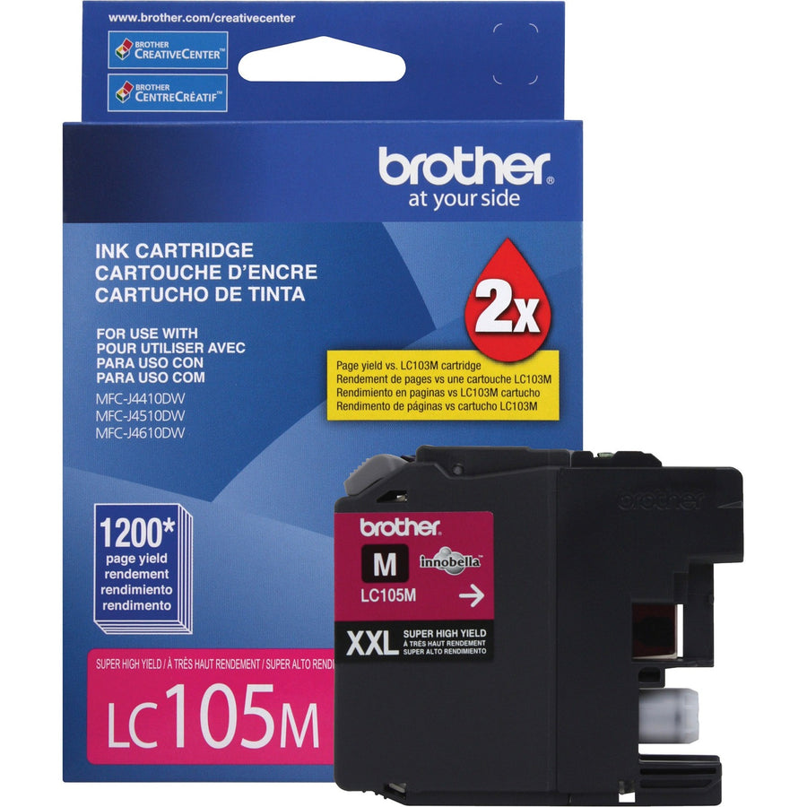Brother Innobella Original High Yield Inkjet Ink Cartridge - Magenta -, /PK 5PK/BX 4BX/CT — view 1