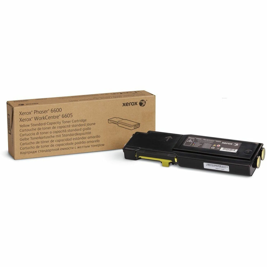 Xerox Genuine Phaser 6600, WorkCentre 6605 Yellow Toner Cartridge, XER106R02243