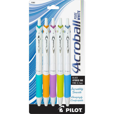 Pilot 7mm Retractable Pens, 5 / Pack, PIL31861