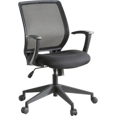 Lorell Executive Mid-back Work Chair, Black, LLR84868