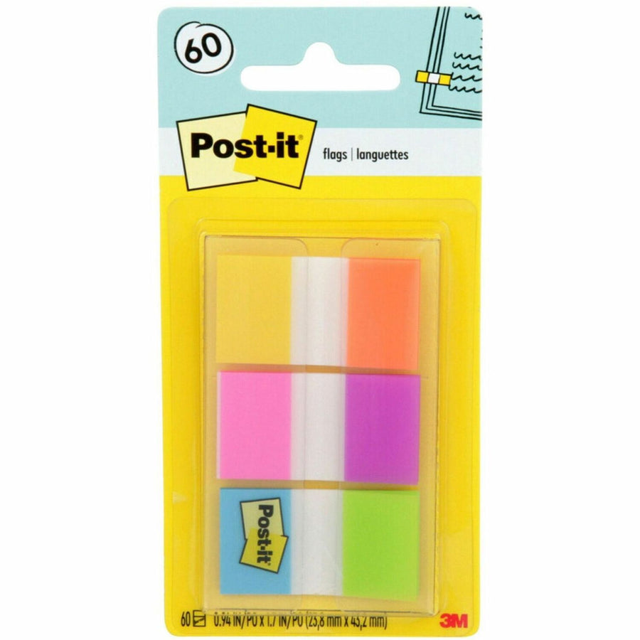 Post-it® Flags, Assorted, Removable, 60 / Pack, MMM680EGALT