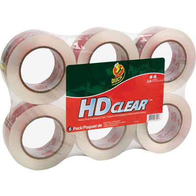 Shurtech Duck Brand HD Clear Packing Tape, 1 Pack, DUC299016