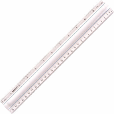 Acme United Westcott 12" Clear Magnifying Data Processing Ruler, ACM15571