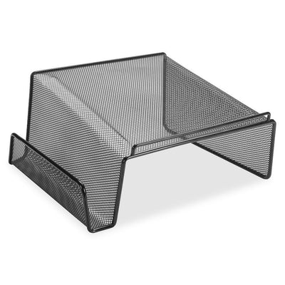 Lorell Mesh Wire Angled Height Mesh Phone Stand, Black, LLR84155