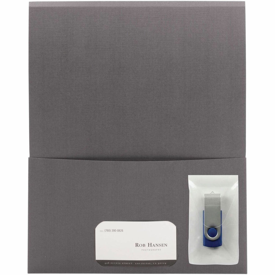 Smead Self-Adhesive USB Flash Drive Pocket, 4" x 4", Clear, Poly, 6 / Pack, SMD68150