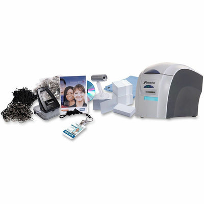 Baumgartens SICURIX Pronto Single Sided Desktop Dye Sublimation/Thermal Transfer Printer - Color - Card Print - Gray, 1 Kit, SRX3649-0001K1