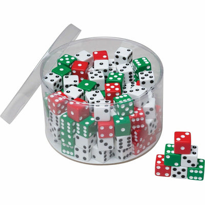 Dixon Ticonderoga Creativity Street Drum of Dice, Assorted, 144 / Pack, PAC707