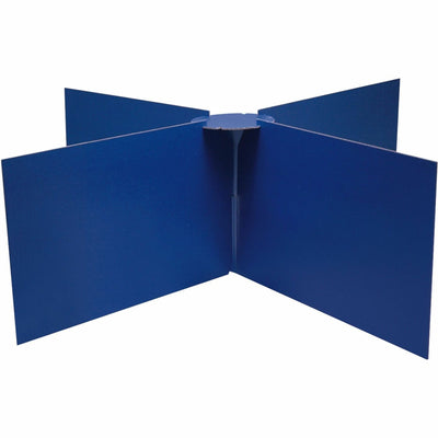 Dixon Ticonderoga Pacon Round Table Privacy Board, Blue, PAC3788