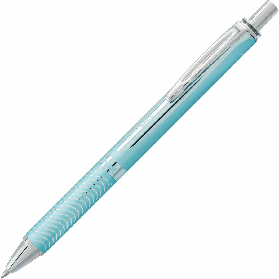 Pentel EnerGel Alloy Rollerball Pen, Black, Quick-drying Ink, PENBL407LSA