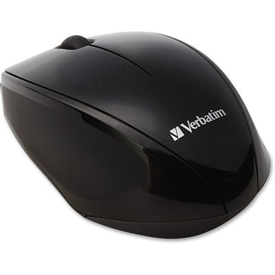 Verbatim Wireless Multi-trac LED Optical Mouse, 3.9" x 1.5", Black, VER97992