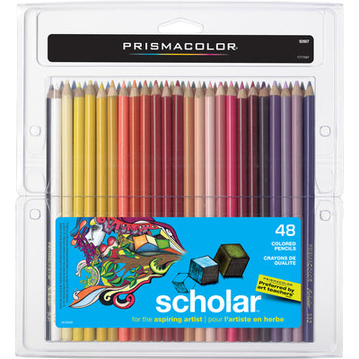 Prismacolor Scholar Colored Pencils, Break Resistant, 48 / Pack, SAN92807