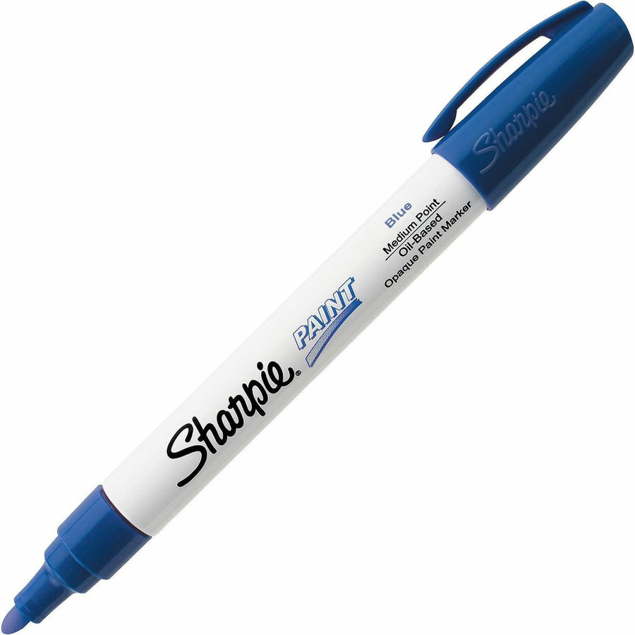 Sharpie Oil-Based Paint Marker - Medium Point, Blue, Water Resistant, SAN35551