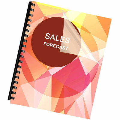Fellowes Crystals Letter-Size Ultra Clear Binding Covers, 8 1/2" Width x 11" Length, 100 / Pack, FEL5242501
