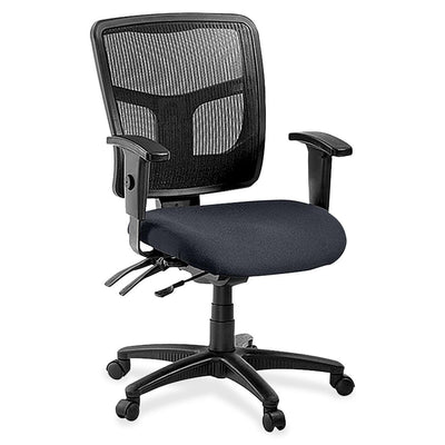 Lorell ErgoMesh Series Managerial Mesh Mid-Back Chair, Black, LLR8620146